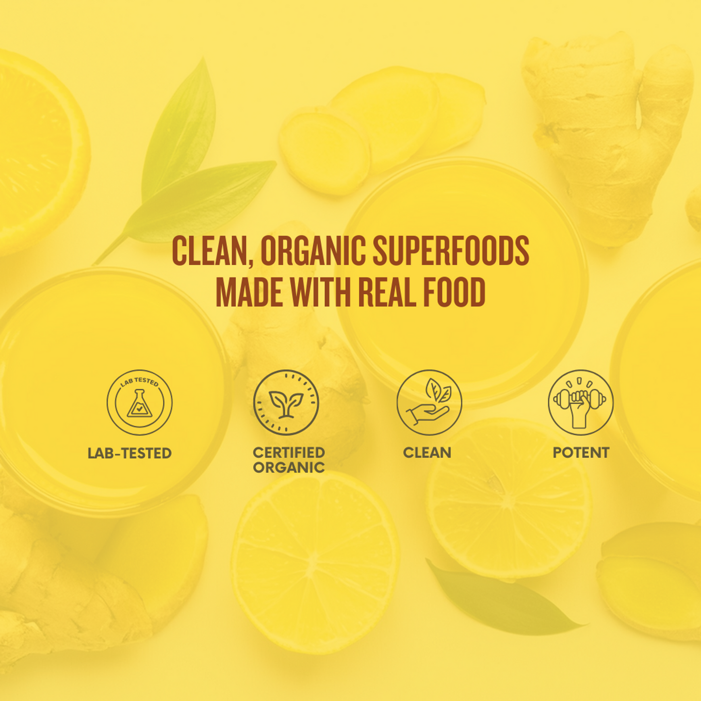 NUF Sugar-Free Immuni-Tea: Lemon, Turmeric, Ginger tea mix