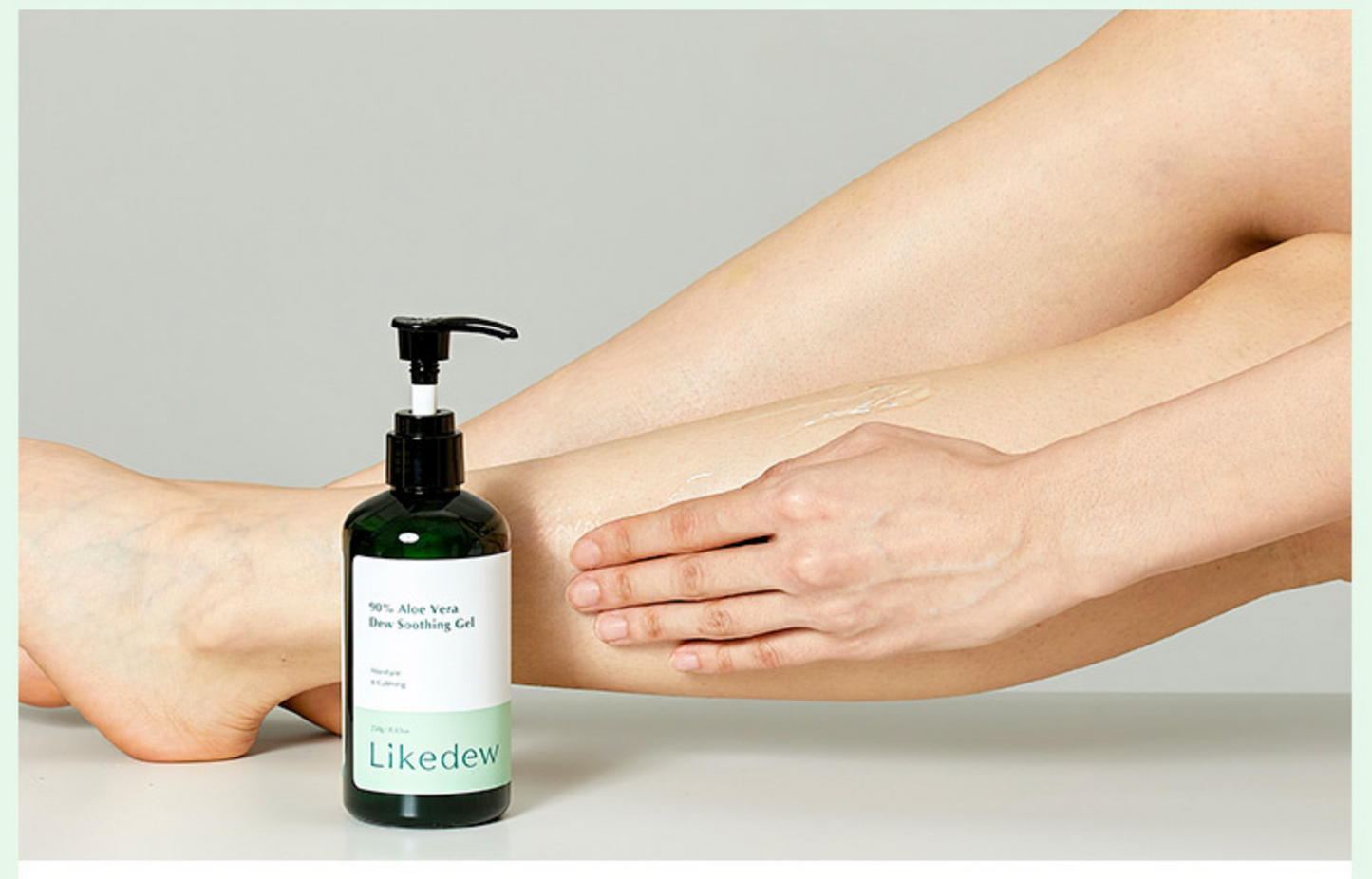 LikeDew 90% Aloe Vera Soothing Gel - Green tea + Hyaluronic Acid