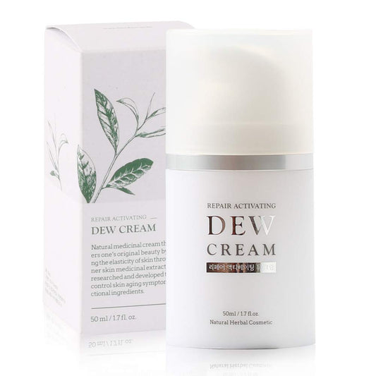 Repair Activating Dew Cream 1.76oz 50g for oily skin, Daily Moisturizing, Anti-wrinkles, Anti-Aging, Rich Emollients to nourish dry skin, Improves skin's health, Day and Night Cream, Verified