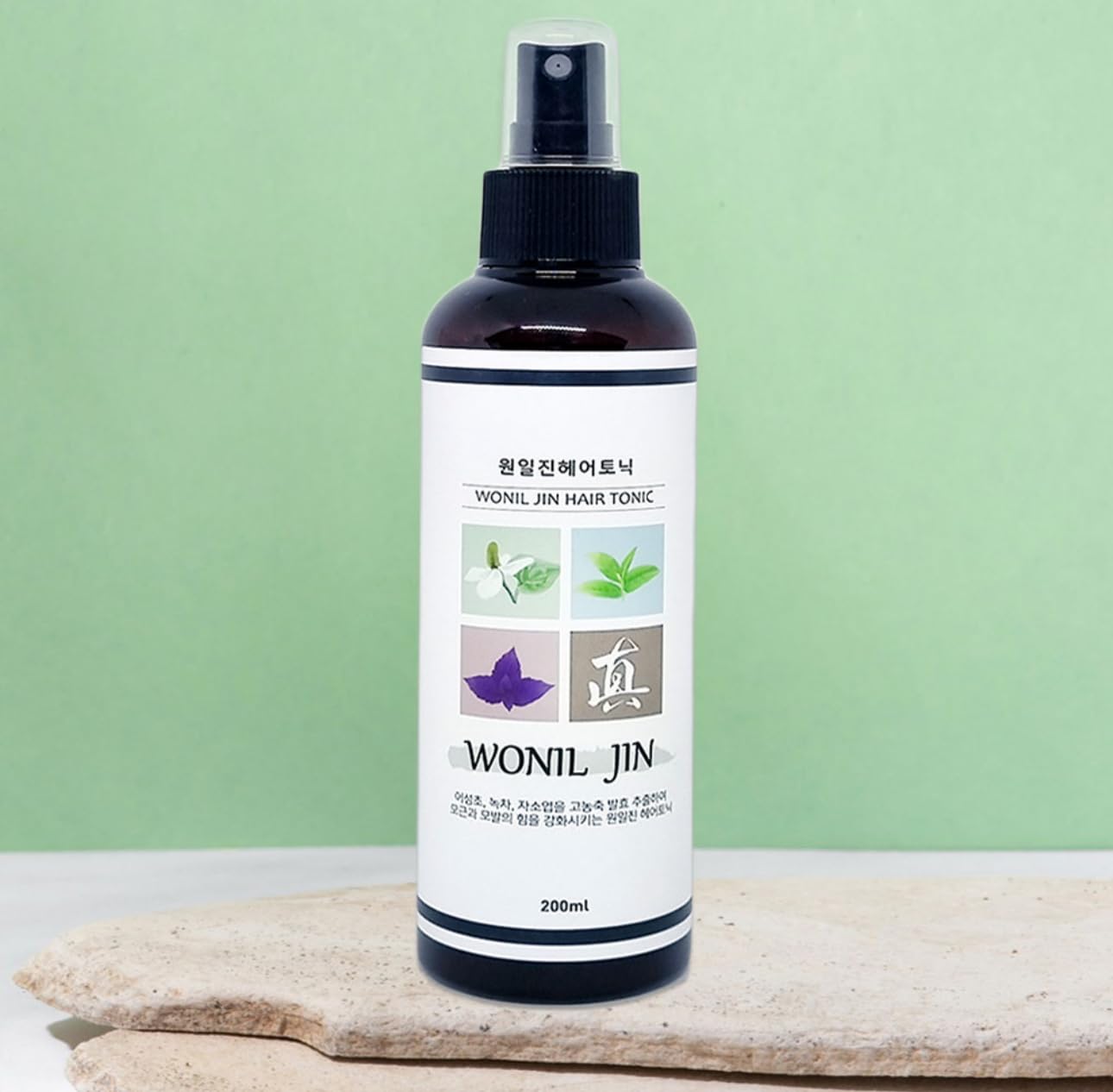 Hair Tonic, Scalp treatment tonic, Traditional Korean herbal cooling spray, rosemary oil, green tea extract