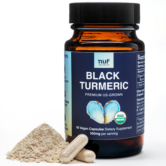 NUF Organic Black Turmeric Capsules - 60 ct