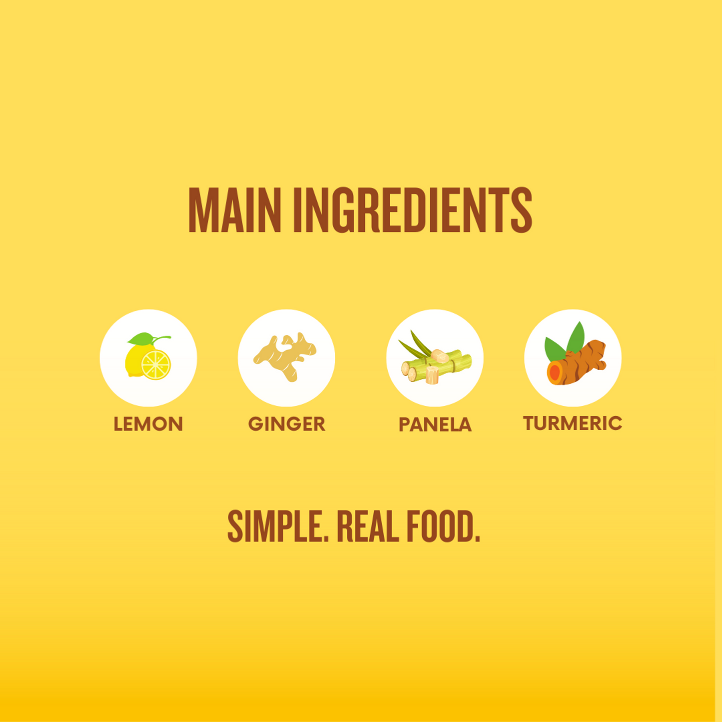 NUF Immuni-Tea: Lemon, Turmeric, Ginger, & Panela tea mix